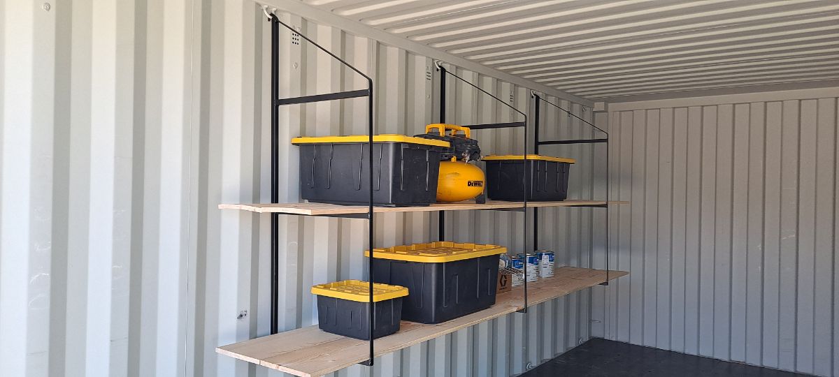 Shelving Bracket Set for shipping containers