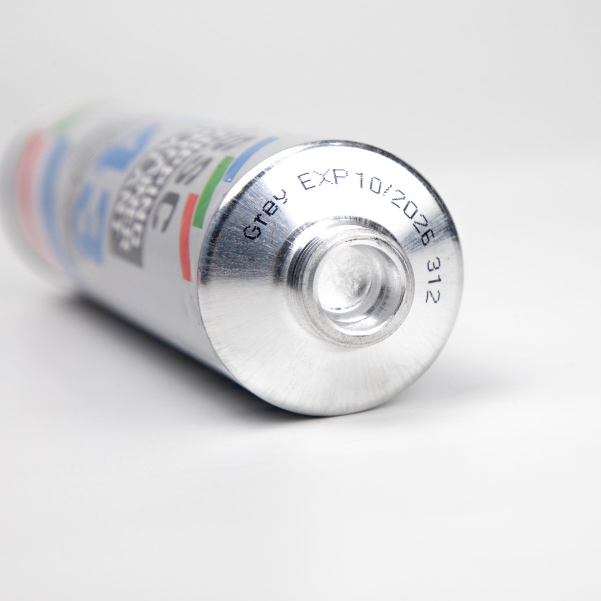 Close-up image of the SSC143 High Modulus PU Sealant tube showing the metal nozzle and expiration date.