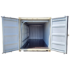 simpleshippingcontainers 20ft new ivory garage door inside stock
