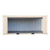simpleshippingcontainers 20ft new ivory garage door side stock