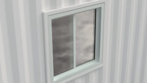 Cart 23 36in x 36in Steel Window Frame Kit for Shipping Containers - Product Image