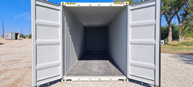 "New 40ft Shipping Container from Simple Shipping Containers, perfect for secure storage, tiny homes, and unique retail spaces"