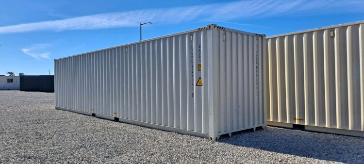 "New 40ft Shipping Container from Simple Shipping Containers, perfect for secure storage, tiny homes, and unique retail spaces"