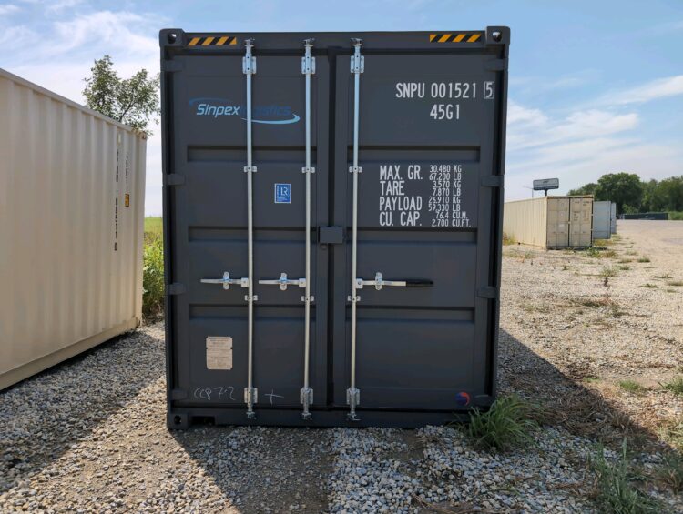 "New 40ft Shipping Container from Simple Shipping Containers, perfect for secure storage, tiny homes, and unique retail spaces"