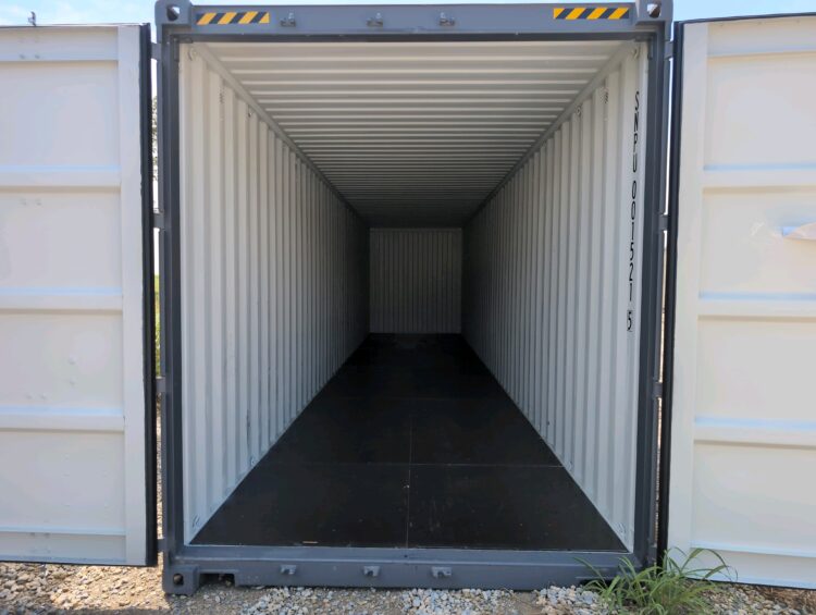 "New 40ft Shipping Container from Simple Shipping Containers, perfect for secure storage, tiny homes, and unique retail spaces"