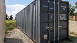 "New 40ft Shipping Container from Simple Shipping Containers, perfect for secure storage, tiny homes, and unique retail spaces"