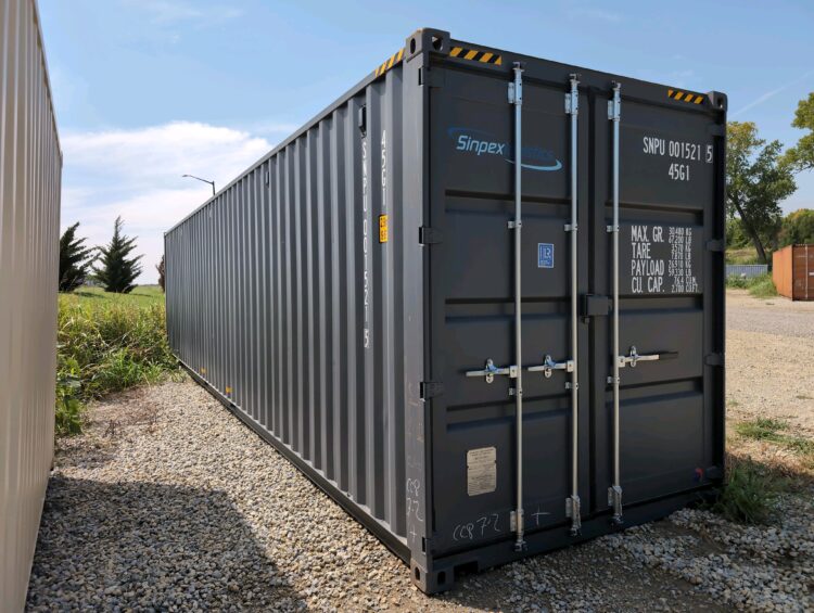 "New 40ft Shipping Container from Simple Shipping Containers, perfect for secure storage, tiny homes, and unique retail spaces"