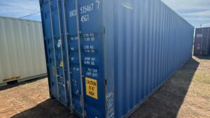 "New 40ft Shipping Container from Simple Shipping Containers, perfect for storage, tiny homes, retail spaces, and unique buildings"