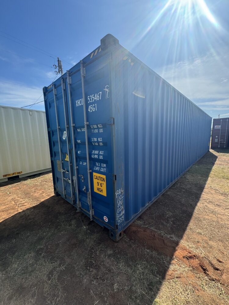"New 40ft Shipping Container from Simple Shipping Containers, perfect for storage, tiny homes, retail spaces, and unique buildings"