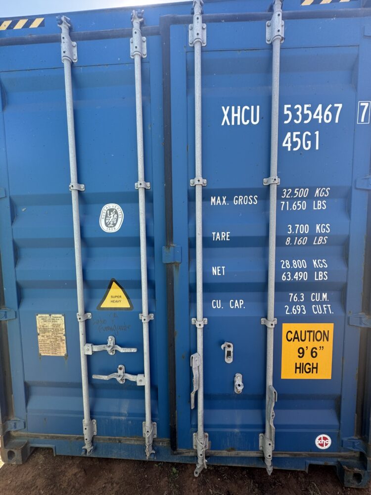 "New 40ft Shipping Container from Simple Shipping Containers, perfect for storage, tiny homes, retail spaces, and unique buildings"