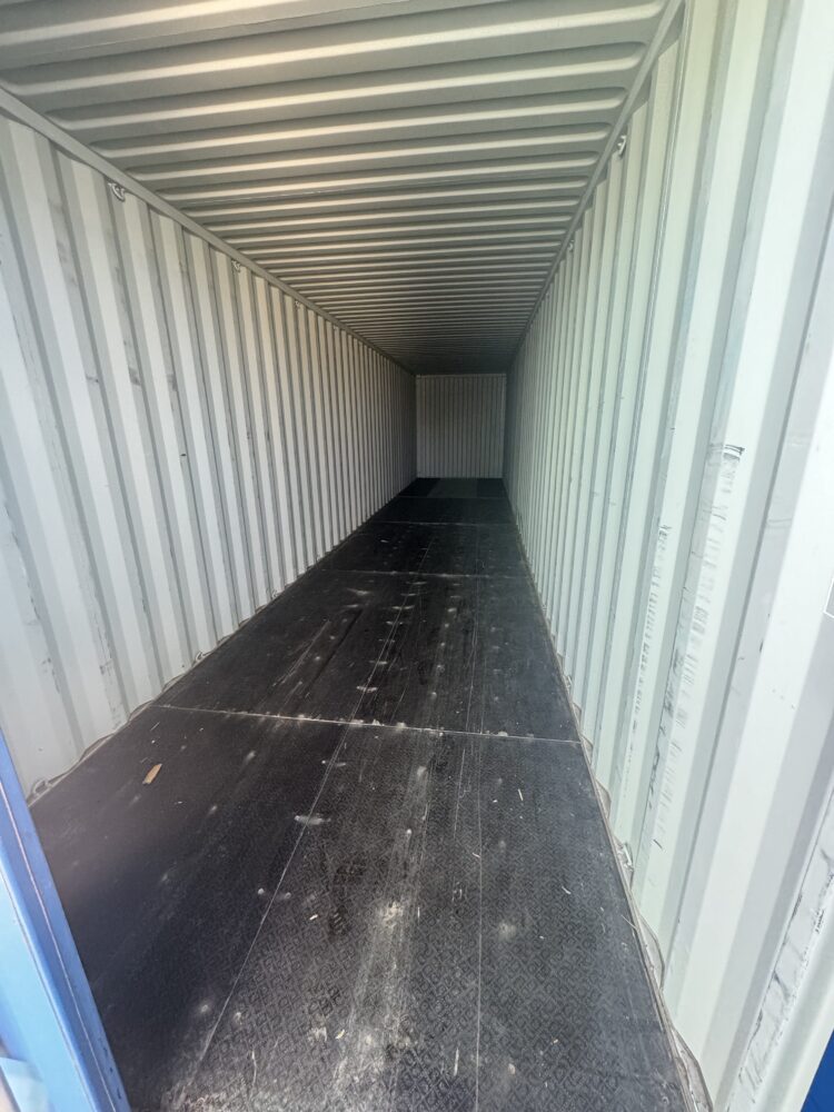 "New 40ft Shipping Container from Simple Shipping Containers, perfect for storage, tiny homes, retail spaces, and unique buildings"