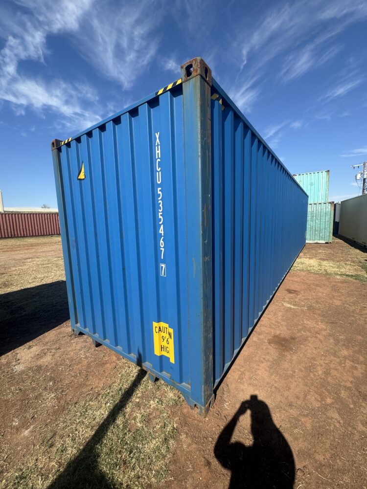 "New 40ft Shipping Container from Simple Shipping Containers, perfect for storage, tiny homes, retail spaces, and unique buildings"