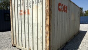 "Durable and versatile Cargo-Worthy 20ft Shipping Container from Simple Shipping Containers, ideal for storage, tiny homes, retail spaces, and unique buildings"