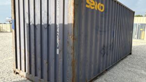 "Cargo-Worthy 20ft Shipping Container from Simple Shipping Containers, ideal for storage, tiny homes, retail spaces, and unique buildings"
