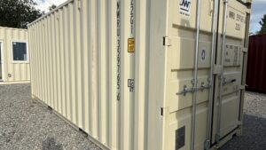 "New 20ft Shipping Container from Simple Shipping Containers, perfect for storage, tiny homes, retail spaces, and unique buildings"
