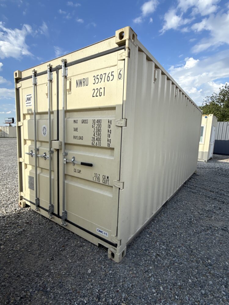 "New 20ft Shipping Container from Simple Shipping Containers, perfect for storage, tiny homes, retail spaces, and unique buildings"