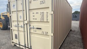 "New 20ft Shipping Container from Simple Shipping Containers, perfect for secure storage, tiny homes, and unique retail spaces"