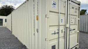 "New 20ft Shipping Container from Simple Shipping Containers, perfect for secure storage, tiny homes, and unique retail spaces"