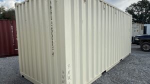 "New 20ft Shipping Container from Simple Shipping Containers, perfect for secure storage, tiny homes, and unique retail spaces"