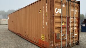 "Cargo-Worthy 40ft Shipping Container from Simple Shipping Containers, ideal for storage, tiny homes, retail spaces, and unique buildings"