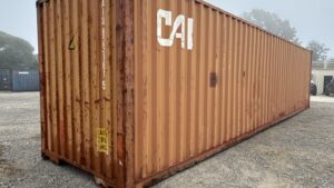 "Cargo-Worthy 40ft Shipping Container from Simple Shipping Containers, ideal for storage, tiny homes, retail spaces, and unique buildings"