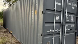 "Durable and versatile 40ft Cargo-Worthy Shipping Container from Simple Shipping Containers, ideal for storage, tiny homes, retail spaces, and unique buildings."