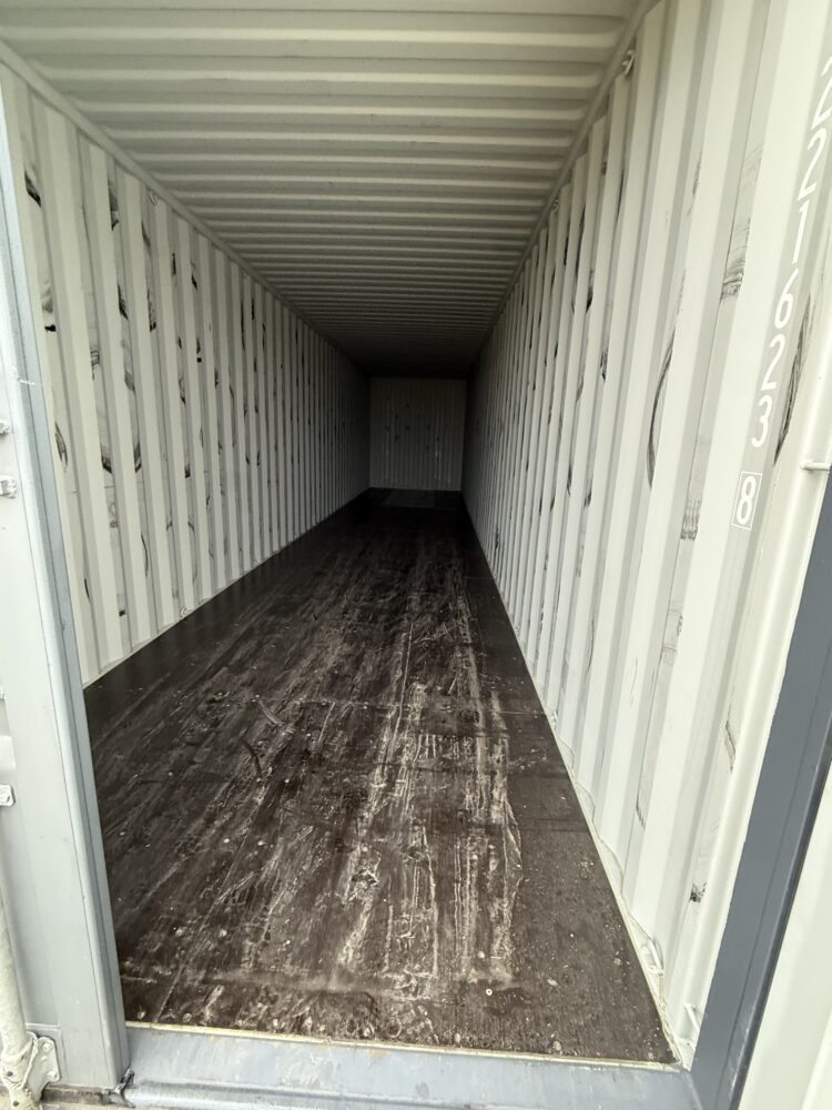 "Durable and versatile 40ft Cargo-Worthy Shipping Container from Simple Shipping Containers, ideal for storage, tiny homes, retail spaces, and unique buildings."
