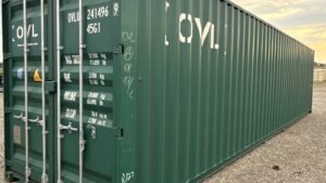 "Durable and versatile Cargo-Worthy 40ft Shipping Container from Simple Shipping Containers, ideal for storage, tiny homes, retail spaces, and unique buildings"