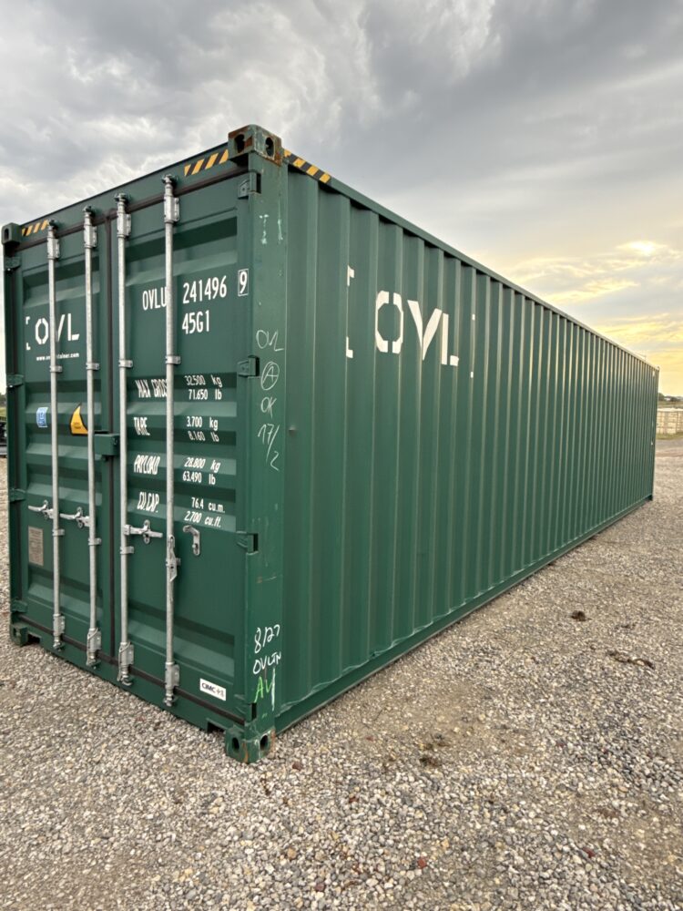"Durable and versatile Cargo-Worthy 40ft Shipping Container from Simple Shipping Containers, ideal for storage, tiny homes, retail spaces, and unique buildings"