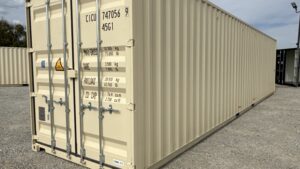 "New 40ft Shipping Container from Simple Shipping Containers, perfect for secure storage, tiny homes, and unique retail spaces"