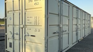 "New 40ft Shipping Container from Simple Shipping Containers, perfect for secure storage, tiny homes, and unique retail spaces"