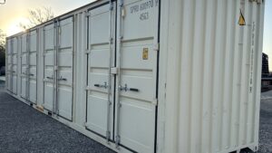 "New 40ft Shipping Container from Simple Shipping Containers, perfect for secure storage, tiny homes, and unique retail spaces"