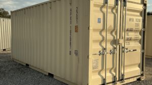 "New 20ft Shipping Container from Simple Shipping Containers, perfect for storage, tiny homes, retail spaces, and unique buildings"