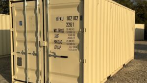 "New 20ft Shipping Container from Simple Shipping Containers, perfect for storage, tiny homes, retail spaces, and unique buildings"