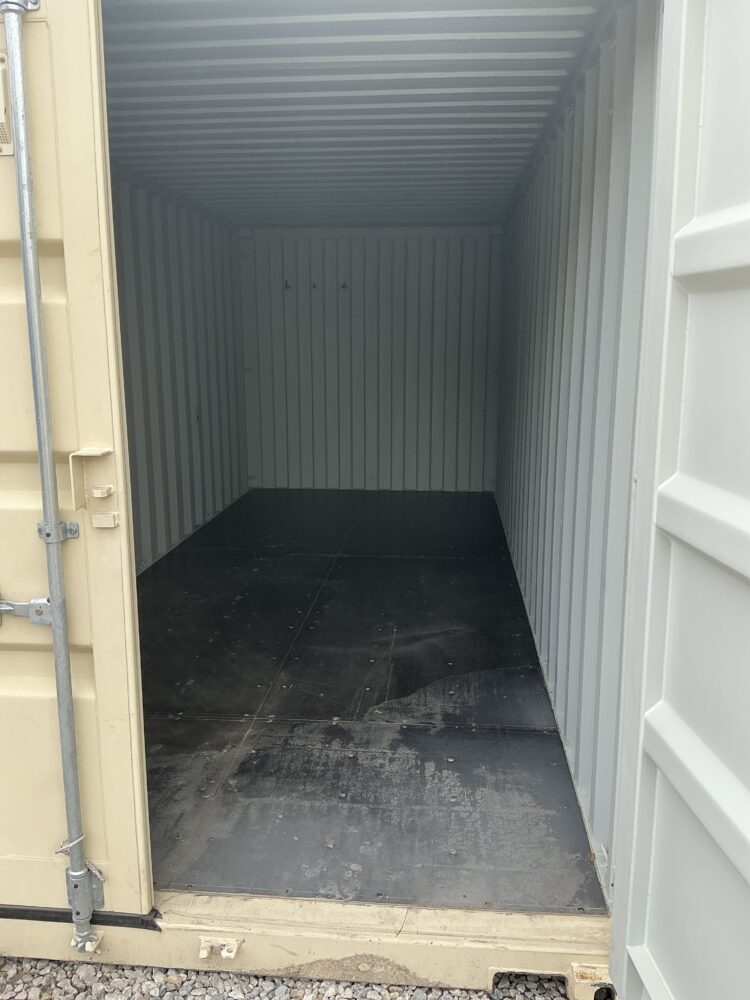 "New 20ft Shipping Container from Simple Shipping Containers, perfect for secure storage, tiny homes, and unique retail spaces"