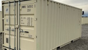"New 20ft Shipping Container from Simple Shipping Containers, perfect for secure storage, tiny homes, and unique retail spaces"