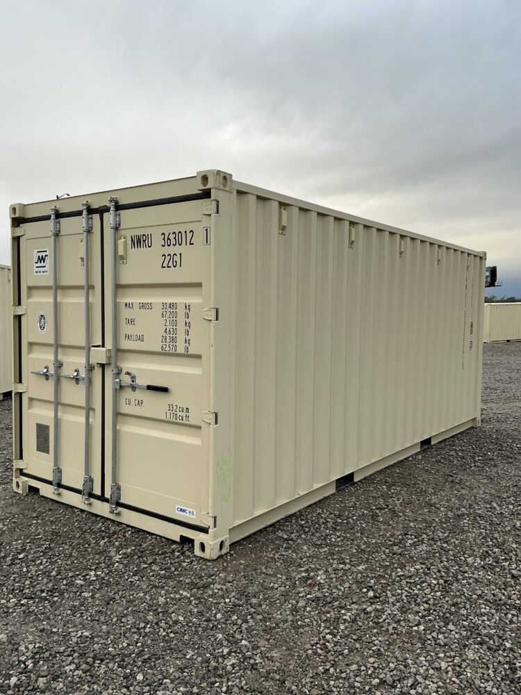 "New 20ft Shipping Container from Simple Shipping Containers, perfect for secure storage, tiny homes, and unique retail spaces"