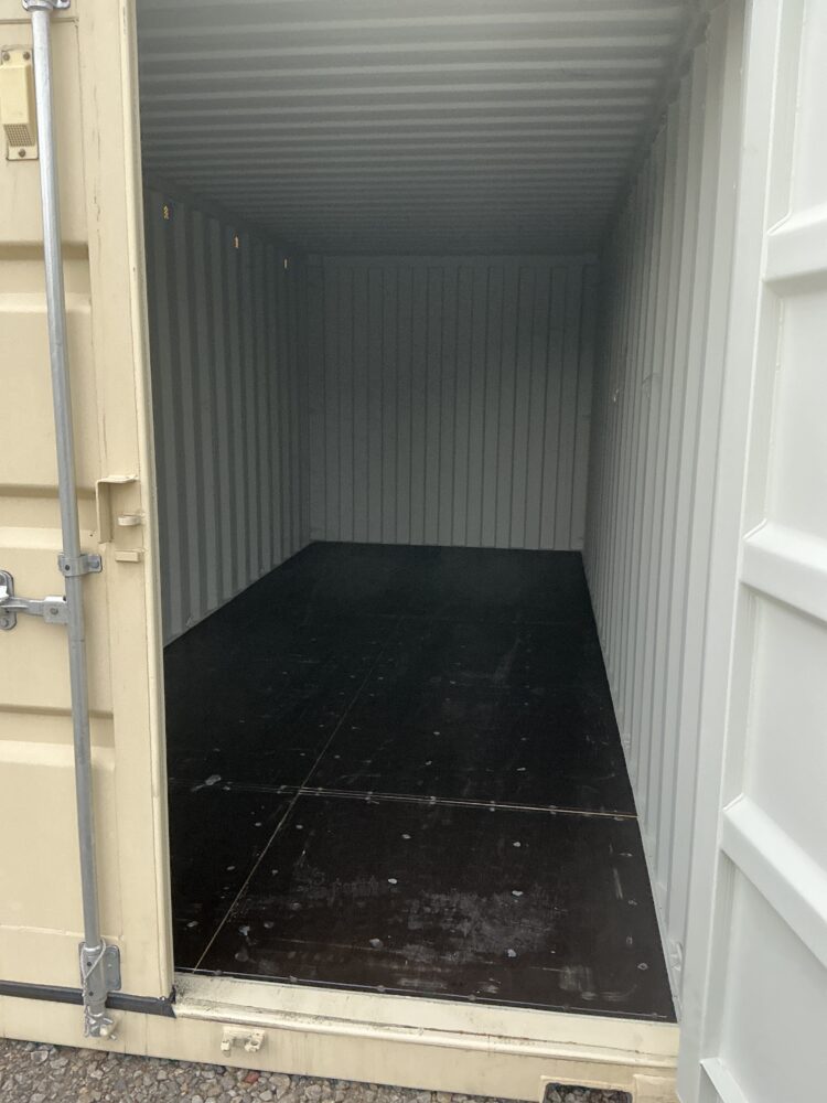 "New 20ft Shipping Container from Simple Shipping Containers, perfect for secure storage, tiny homes, and unique retail spaces"
