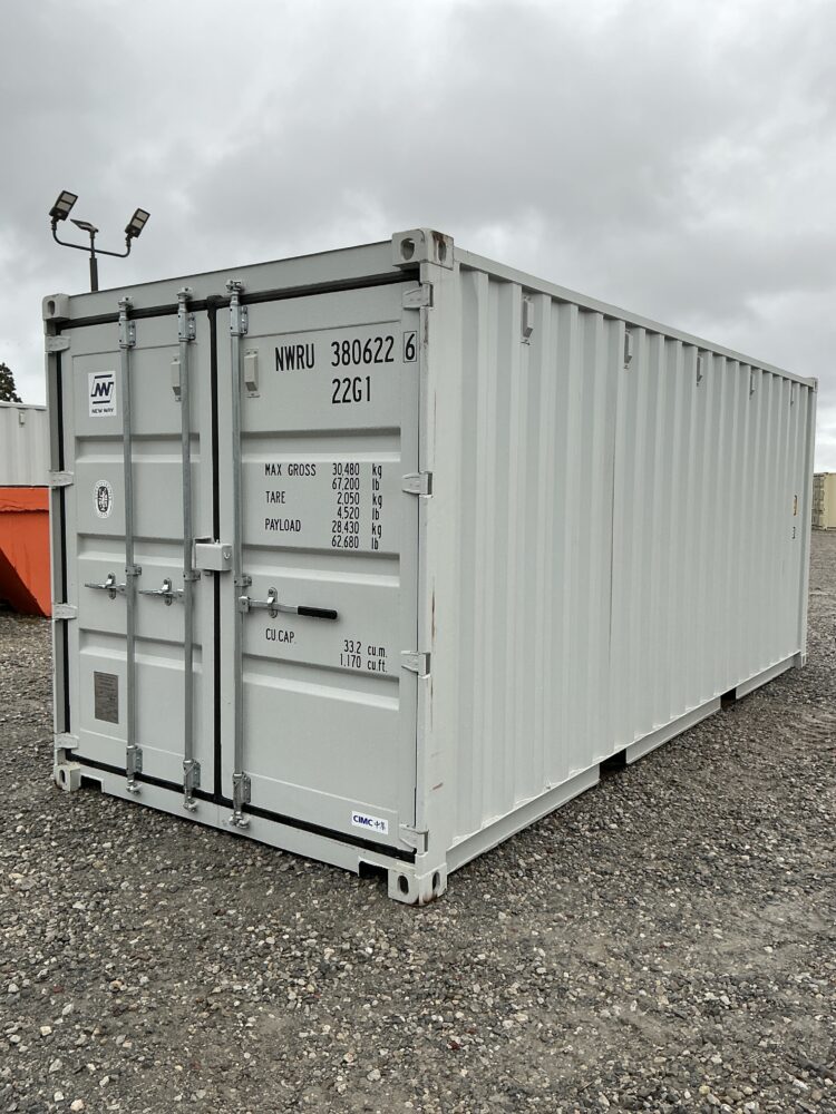 "New 20ft Shipping Container from Simple Shipping Containers, perfect for storage, tiny homes, retail spaces, and unique buildings"