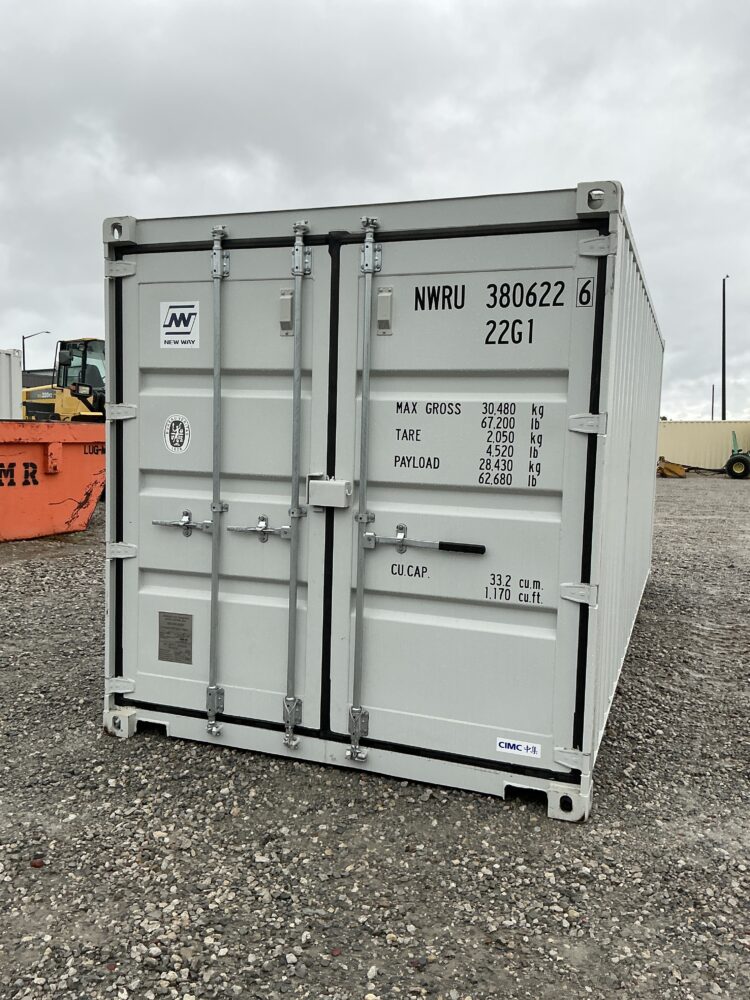 "New 20ft Shipping Container from Simple Shipping Containers, perfect for storage, tiny homes, retail spaces, and unique buildings"