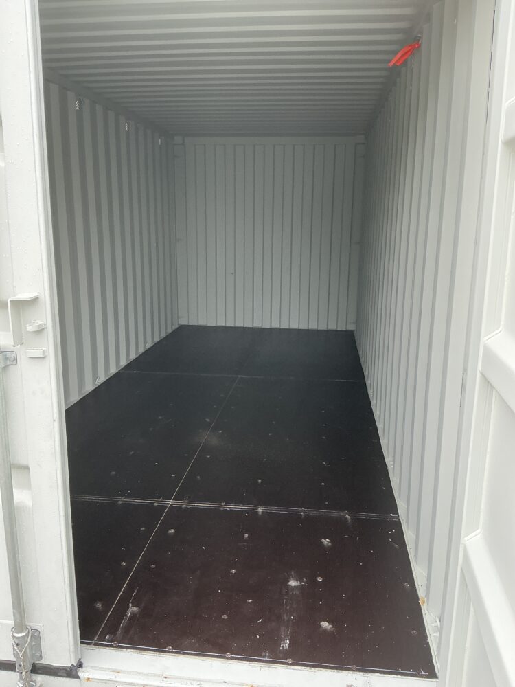 "New 20ft Shipping Container from Simple Shipping Containers, perfect for storage, tiny homes, retail spaces, and unique buildings"