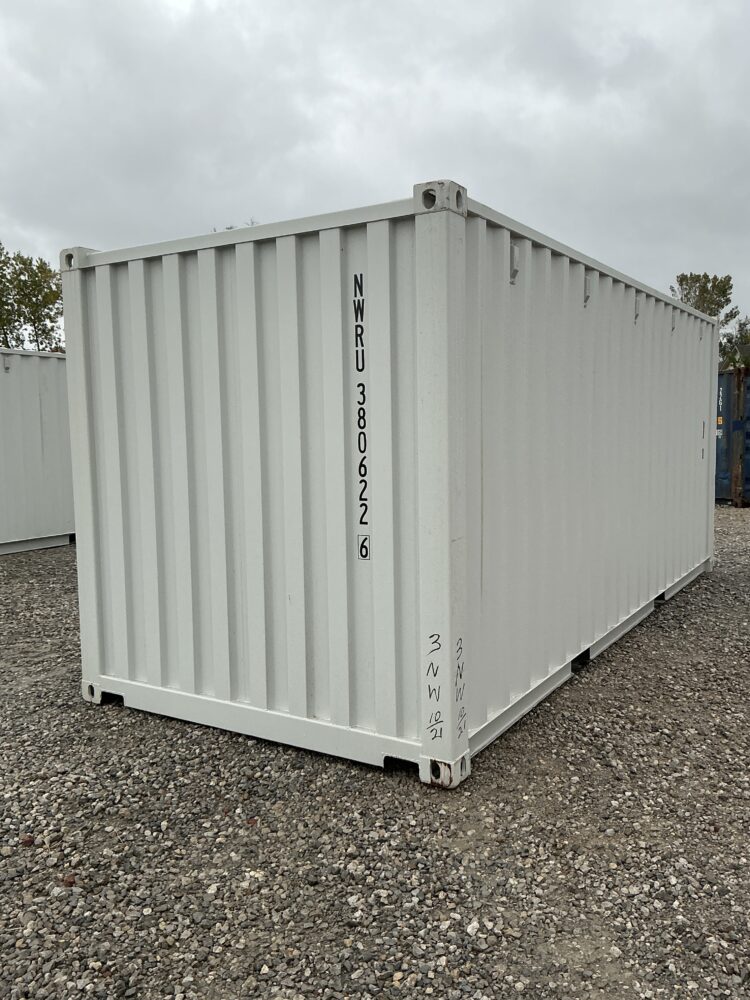 "New 20ft Shipping Container from Simple Shipping Containers, perfect for storage, tiny homes, retail spaces, and unique buildings"