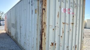 "Durable and versatile 40ft Cargo-Worthy Shipping Container from Simple Shipping Containers, ideal for storage, tiny homes, retail spaces, and unique buildings."