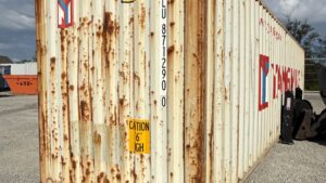 "Durable and versatile Cargo-Worthy 40ft Shipping Container from Simple Shipping Containers, ideal for storage, tiny homes, retail spaces, and unique buildings"