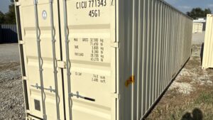 "New 40ft Shipping Container from Simple Shipping Containers, perfect for storage, tiny homes, retail spaces, and unique buildings"