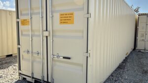 "New 40ft Shipping Container from Simple Shipping Containers, perfect for storage, tiny homes, retail spaces, and unique buildings"