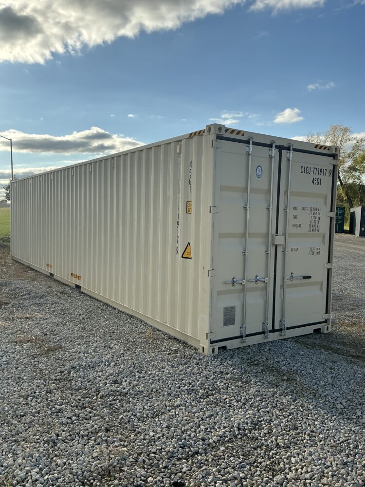 "New 40ft Shipping Container from Simple Shipping Containers, perfect for storage, tiny homes, retail spaces, and unique buildings"