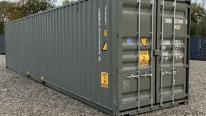 "New 40ft Shipping Container from Simple Shipping Containers, perfect for storage, tiny homes, retail spaces, and unique buildings"