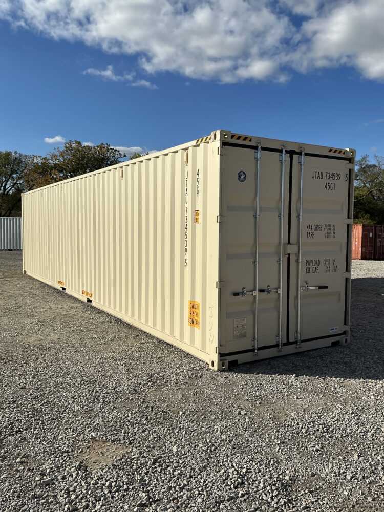 "New 40ft Shipping Container from Simple Shipping Containers, perfect for storage, tiny homes, retail spaces, and unique buildings"