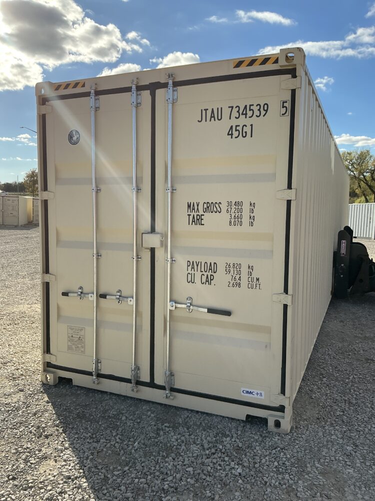 "New 40ft Shipping Container from Simple Shipping Containers, perfect for storage, tiny homes, retail spaces, and unique buildings"